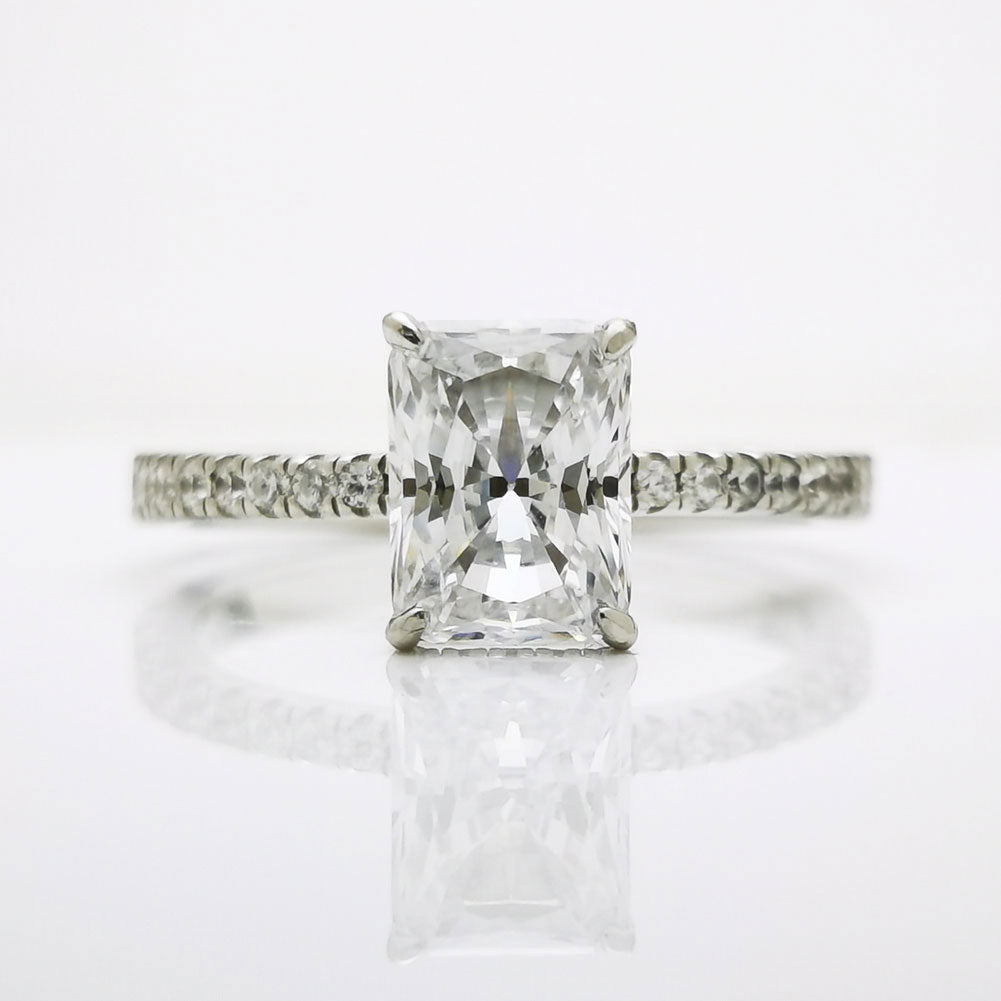 Cz tiffany style engagement on sale rings