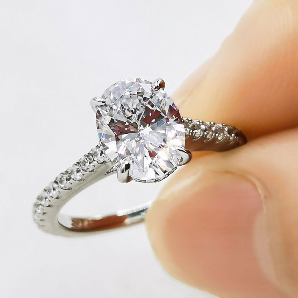 Gorgeous Luxury Blue Pink Big AAA+ Cubic Zirconia Diamonds Brilliant Rings  – Rings Universe